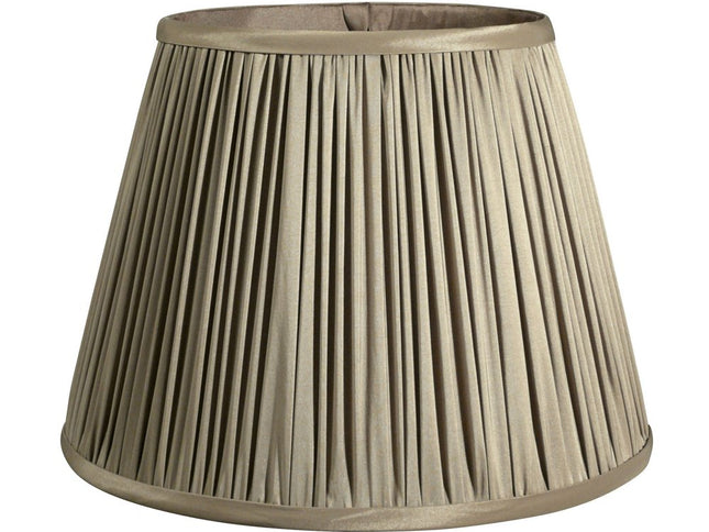 Ash Gray Taffeta Pleated Empire Lamp Shade