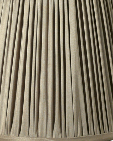 Ash Gray Taffeta Pleated Empire Lamp Shade
