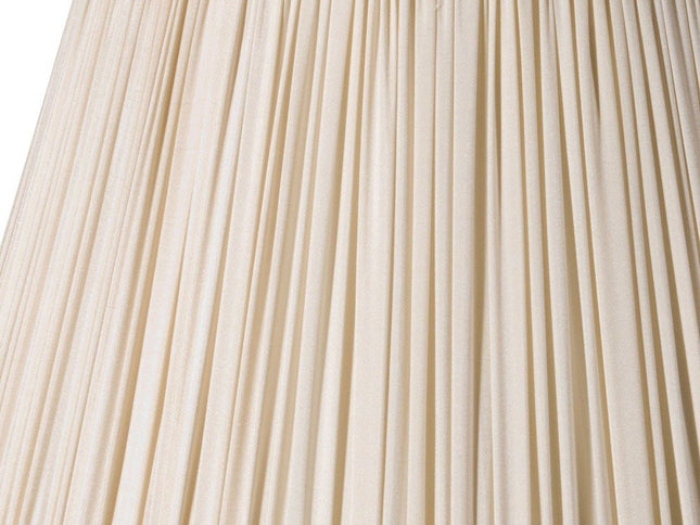 Cream Taffeta Pleated Empire Lamp Shade