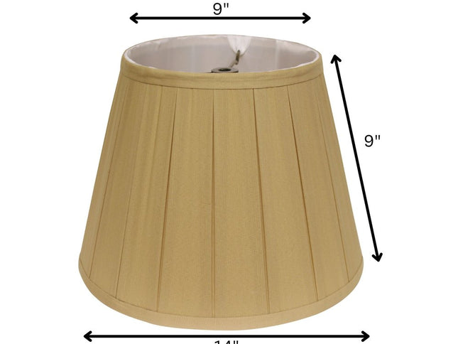Camel Shantung Silk Empire Lamp Shade