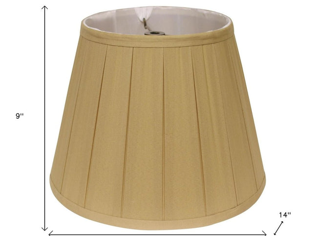 Camel Shantung Silk Empire Lamp Shade