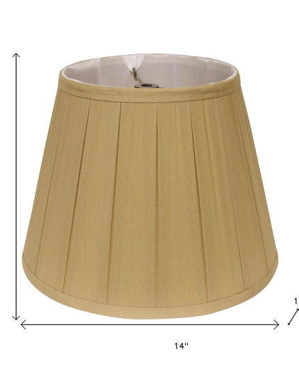 Camel Shantung Silk Empire Lamp Shade