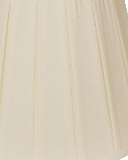 20" Ivory Slanted English Box Shantung Lampshade