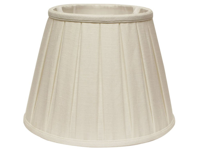 White Linen Pleated Empire Lamp Shade