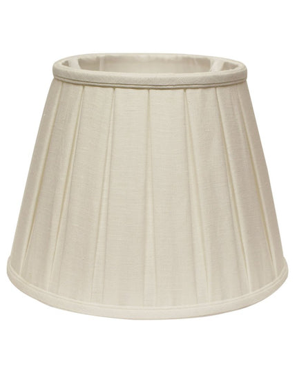 White Linen Pleated Empire Lamp Shade