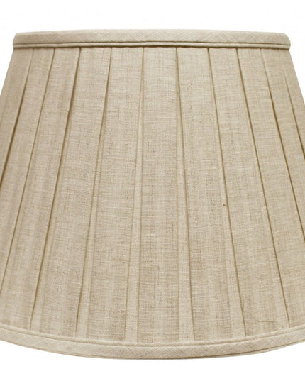 Cream Linen Pleated Empire Lamp Shade