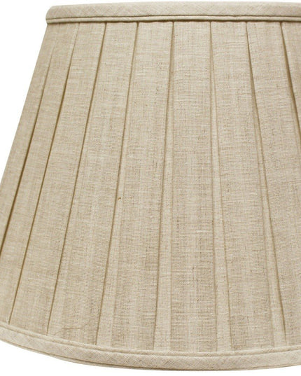 Cream Linen Pleated Empire Lamp Shade
