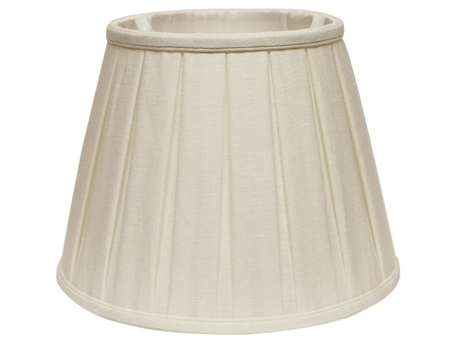 White Linen Pleated Empire Lamp Shade