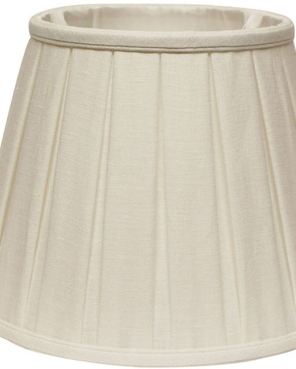 White Linen Pleated Empire Lamp Shade
