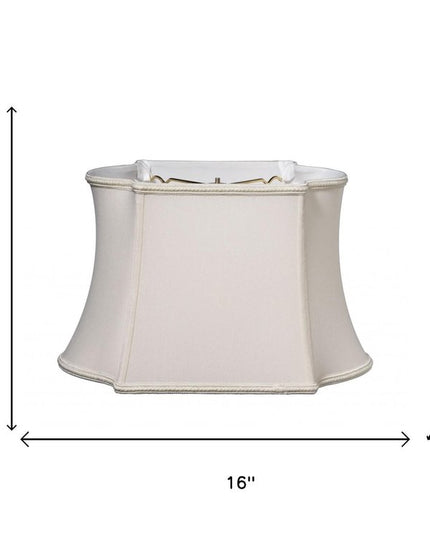 16" Cream Premium Oblong Shantung Lampshade