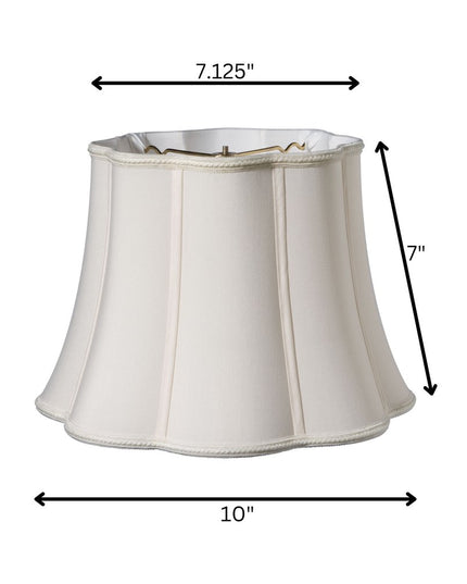 Cream Shantung Silk Novelty Lamp Shade