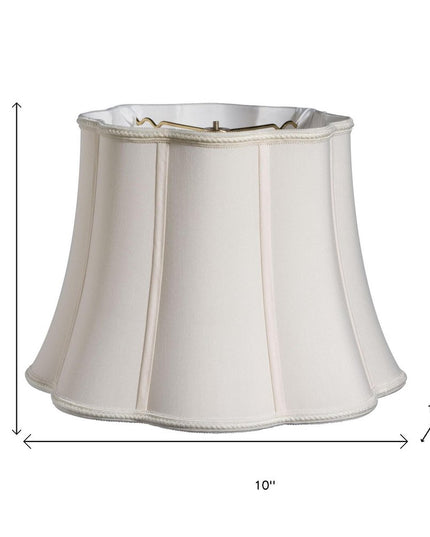 Cream Shantung Silk Novelty Lamp Shade
