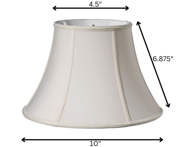 Cream Shantung Silk Bell Lamp Shade