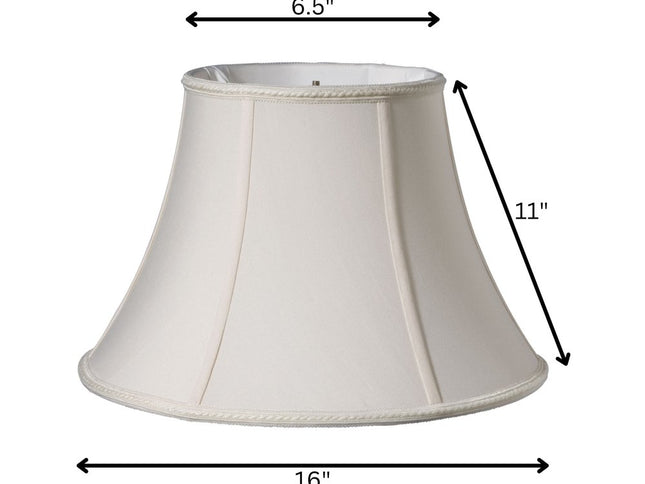 Cream Shantung Silk Bell Lamp Shade