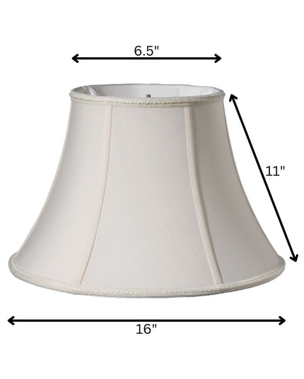 Cream Shantung Silk Bell Lamp Shade
