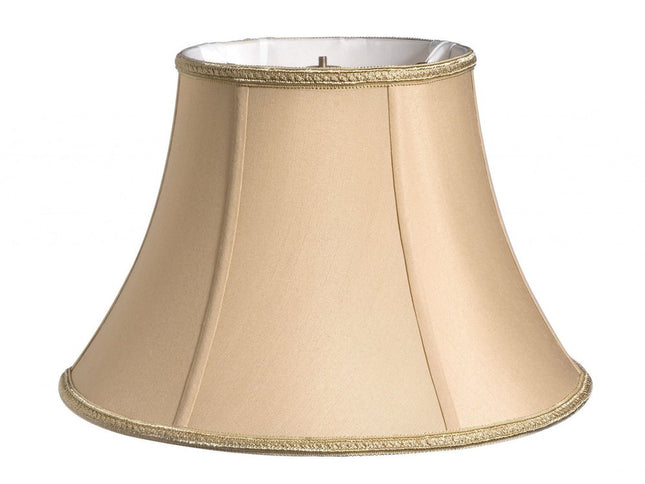 Gold Shantung Silk Oval Lamp Shade