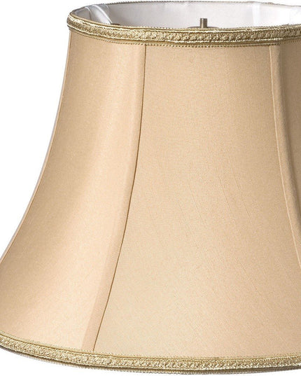 Gold Shantung Silk Oval Lamp Shade