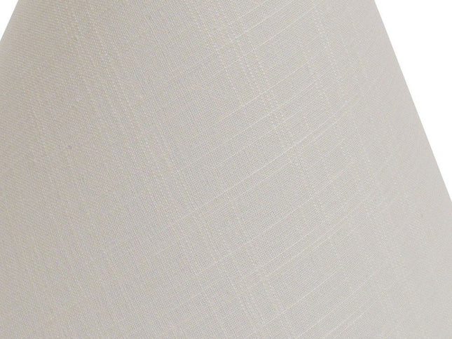 Off White Linen Print Cone Lamp Shade
