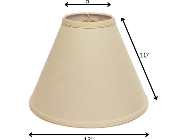 Beige Linen Cone Lamp Shade