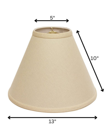 Beige Linen Cone Lamp Shade
