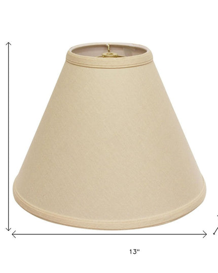 Beige Linen Cone Lamp Shade