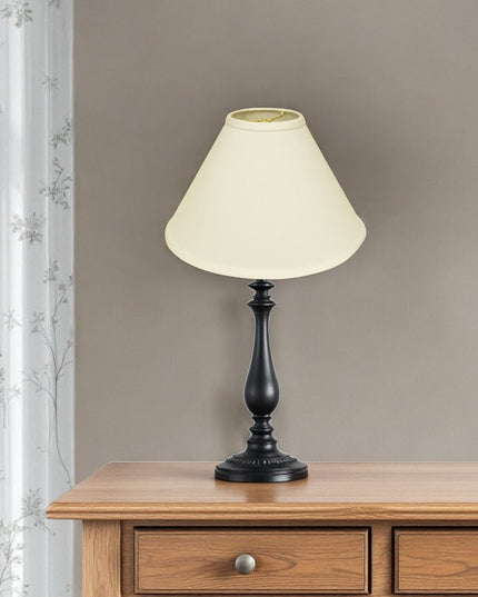 Ivory No Slub Innsbruck Print Cone Lamp Shade