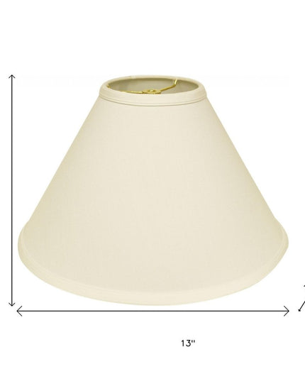 Ivory No Slub Innsbruck Print Cone Lamp Shade