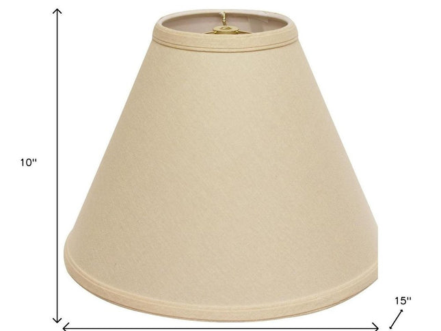 Beige Linen Cone Lamp Shade