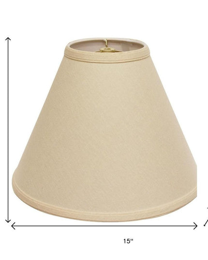 Beige Linen Cone Lamp Shade