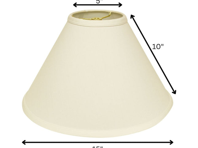Ivory No Slub Innsbruck Cone Lamp Shade