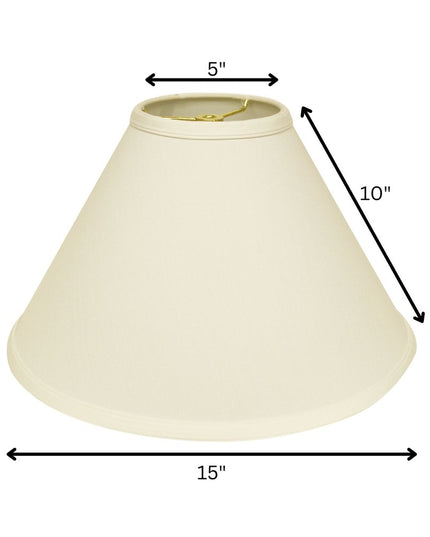 Ivory No Slub Innsbruck Cone Lamp Shade