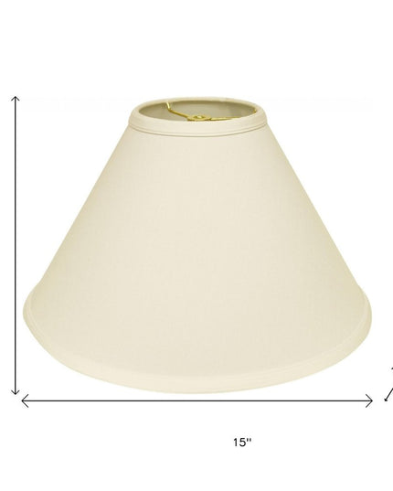Ivory No Slub Innsbruck Cone Lamp Shade