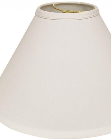 White No Slub Innsbruck Cone Lamp Shade