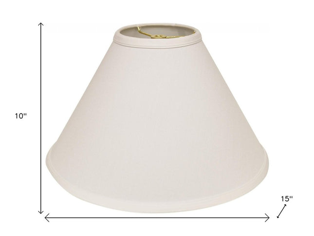 White No Slub Innsbruck Cone Lamp Shade