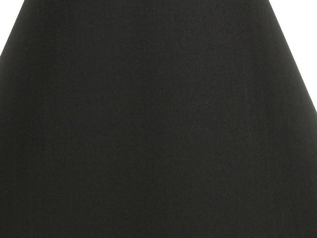 Black Shantung Silk Cone Lamp Shade