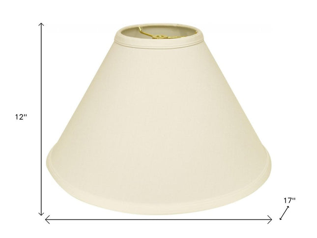 Ivory No Slub Innsbruck Cone Lamp Shade