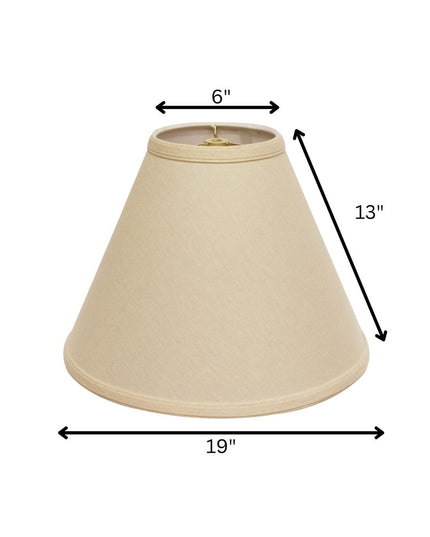 Beige Linen Cone Lamp Shade