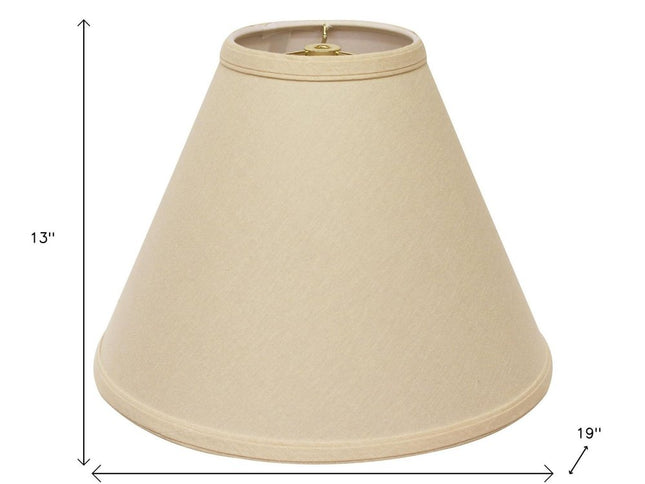 Beige Linen Cone Lamp Shade