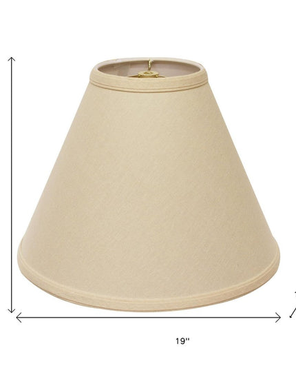 Beige Linen Cone Lamp Shade