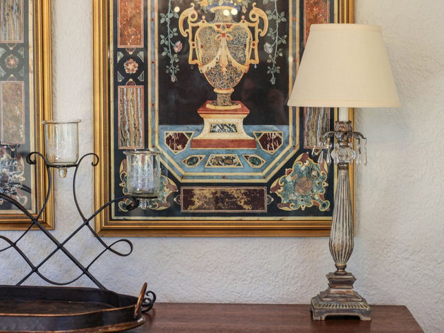 Beige Linen Empire Lamp Shade