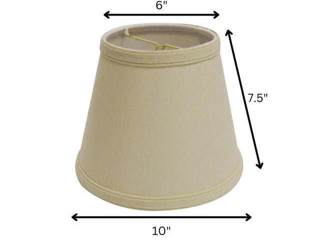 Beige Linen Empire Lamp Shade