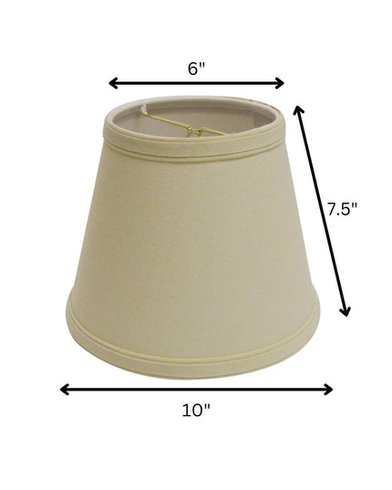 Beige Linen Empire Lamp Shade