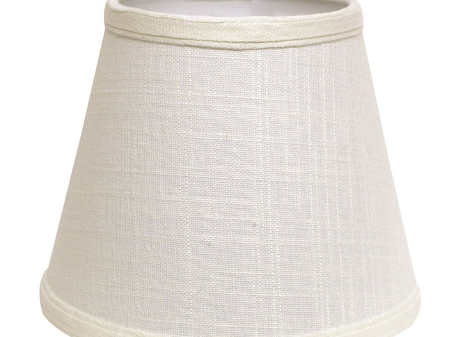 White Linen Empire Lamp Shade