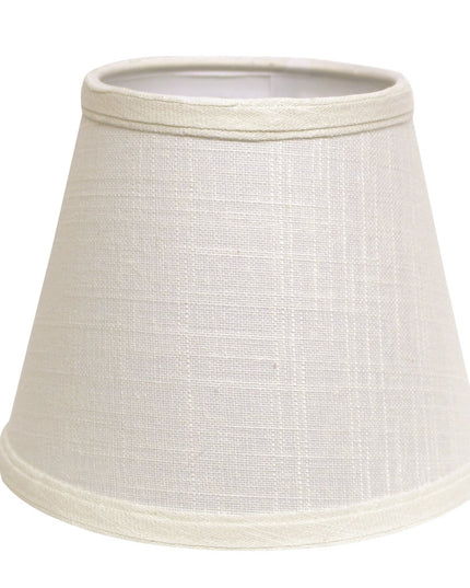 White Linen Empire Lamp Shade