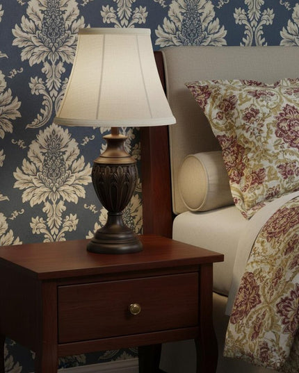 White Linen Empire Lamp Shade