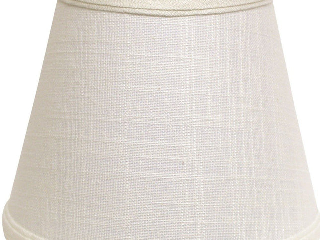White Linen Empire Lamp Shade