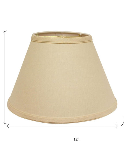 Beige Linen Empire Lamp Shade