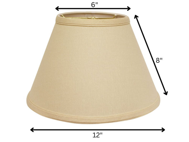 Beige Linen Empire Lamp Shade