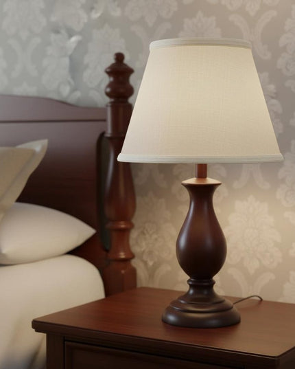 White Linen Empire Lamp Shade