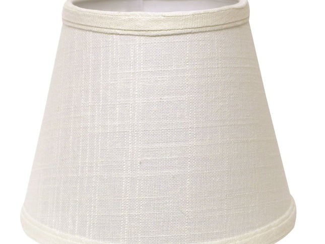 White Linen Empire Lamp Shade